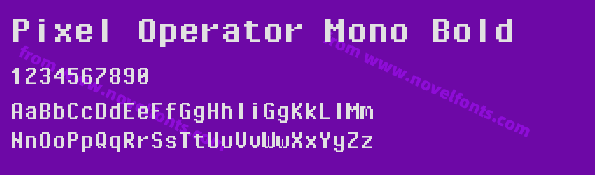 Pixel Operator Mono BoldPreview