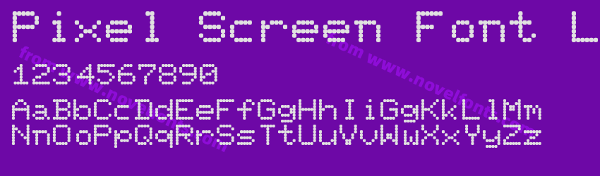 Pixel Screen Font LightPreview