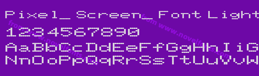 Pixel_ Screen_ Font Light ExPreview