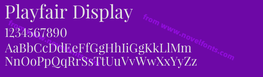 Playfair DisplayPreview