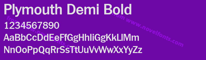 Plymouth Demi BoldPreview