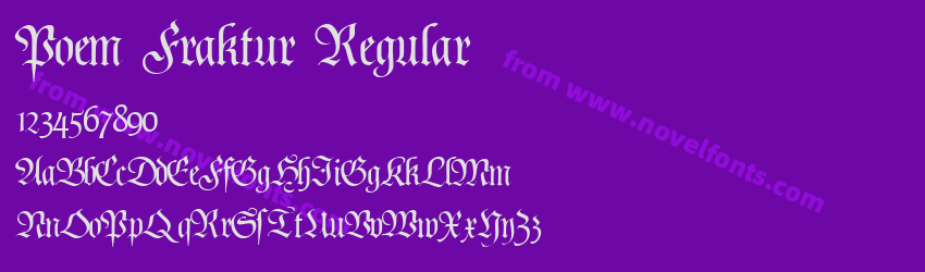 Poem Fraktur RegularPreview