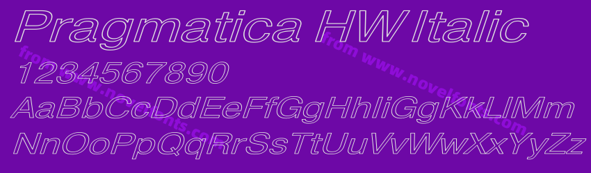 Pragmatica HW ItalicPreview