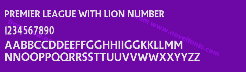 Premier League with Lion NumberPreview