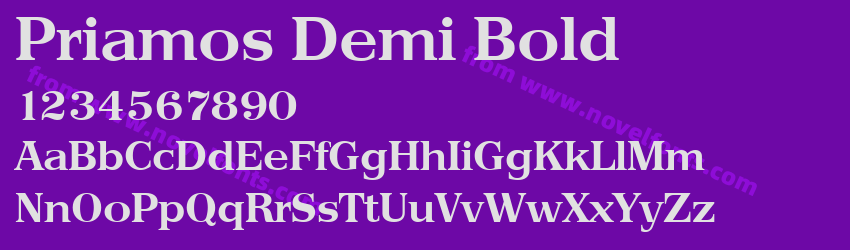 Priamos Demi BoldPreview