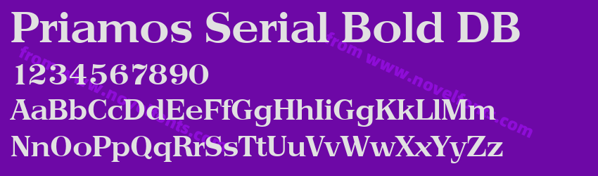 Priamos Serial Bold DBPreview