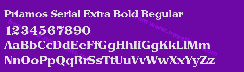 Priamos Serial Extra Bold RegularPreview