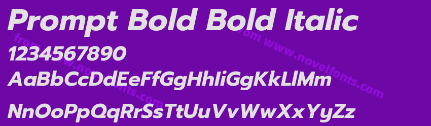 Prompt Bold Bold ItalicPreview