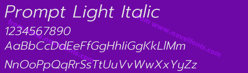 Prompt Light ItalicPreview