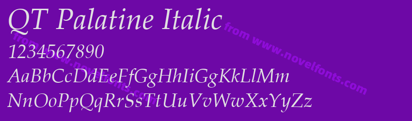 QTPalatine ItalicPreview