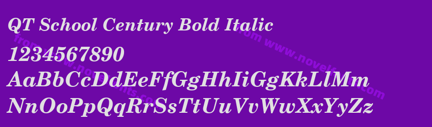 QTSchoolCentury Bold ItalicPreview