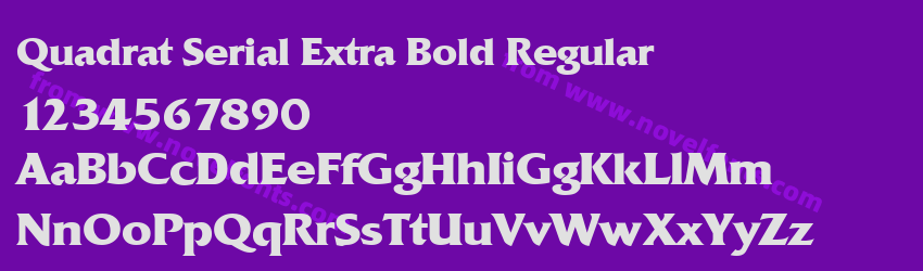 Quadrat Serial Extra Bold RegularPreview