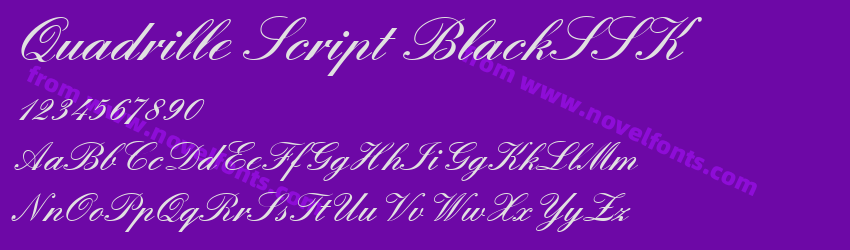 Quadrille Script BlackSSKPreview