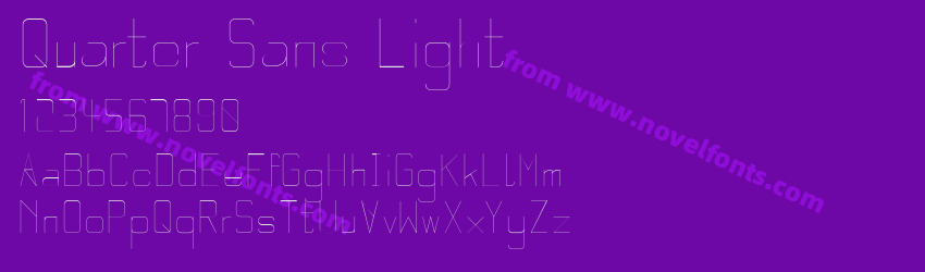 Quarter Sans LightPreview