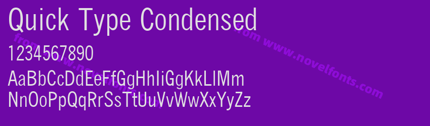 Quick Type CondensedPreview