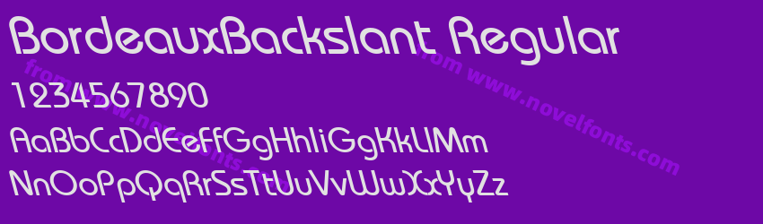 BordeauxBackslant RegularPreview