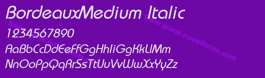 BordeauxMedium ItalicPreview