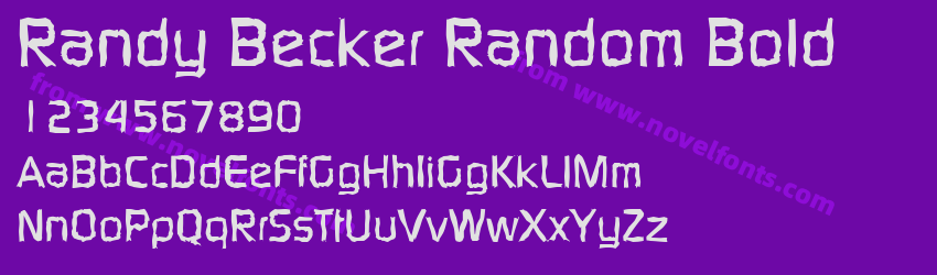 Randy Becker Random BoldPreview