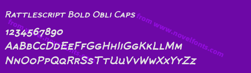 Rattlescript Bold Obli CapsPreview