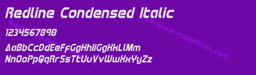 Redline Condensed ItalicPreview