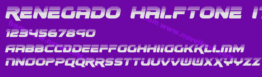 Renegado Halftone ItalicPreview