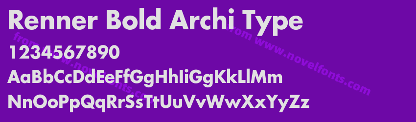 Renner Bold Archi TypePreview