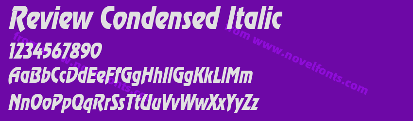 Review Condensed ItalicPreview