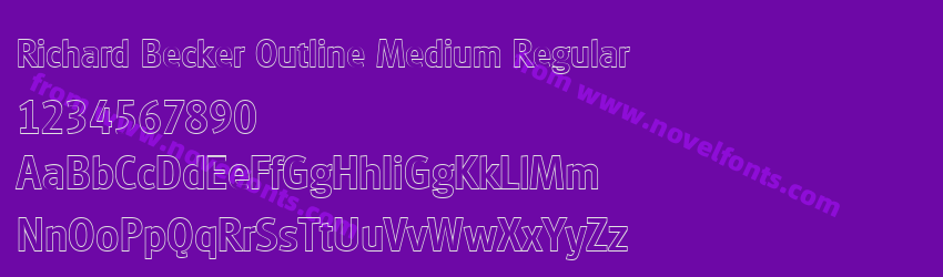 Richard Becker Outline Medium RegularPreview