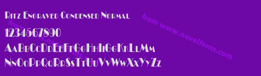 Ritz Engraved Condensed NormalPreview