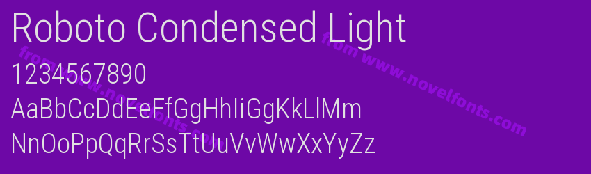 Roboto Condensed LightPreview