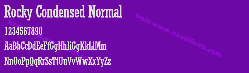 Rocky Condensed NormalPreview