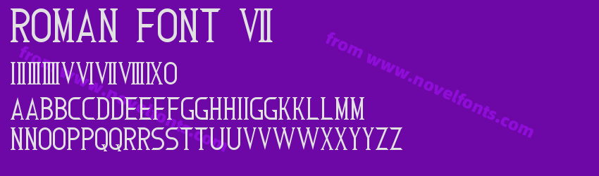 Roman Font 7Preview