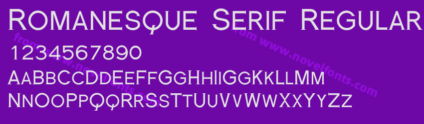 Romanesque Serif RegularPreview