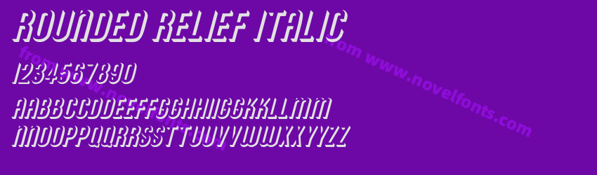 Rounded Relief ItalicPreview