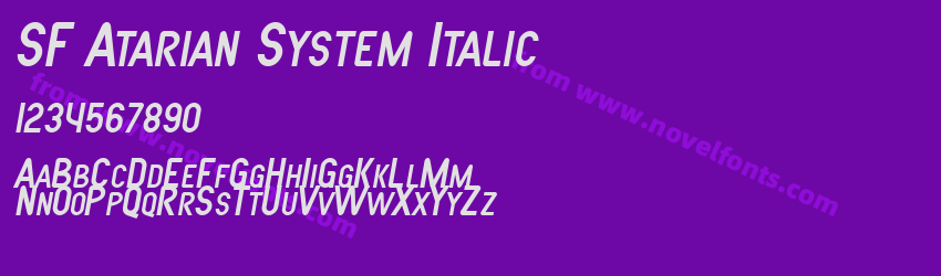 SF Atarian System ItalicPreview