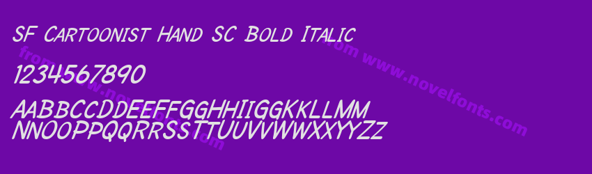 SF Cartoonist Hand SC Bold ItalicPreview