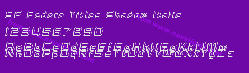 SF Fedora Titles Shadow ItalicPreview