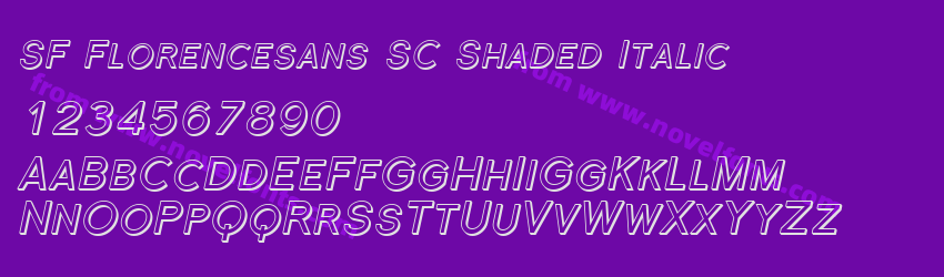 SF Florencesans SC Shaded ItalicPreview