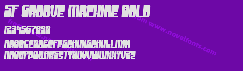 SF Groove Machine BoldPreview