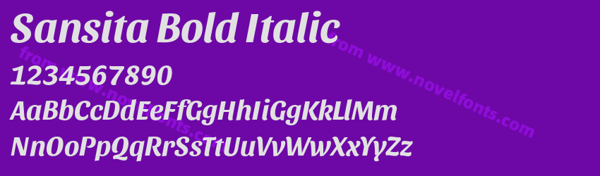 Sansita Bold ItalicPreview