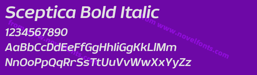 Sceptica Bold ItalicPreview