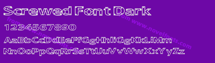 Screwed Font DarkPreview