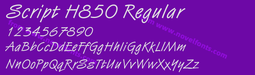 Script H850 RegularPreview