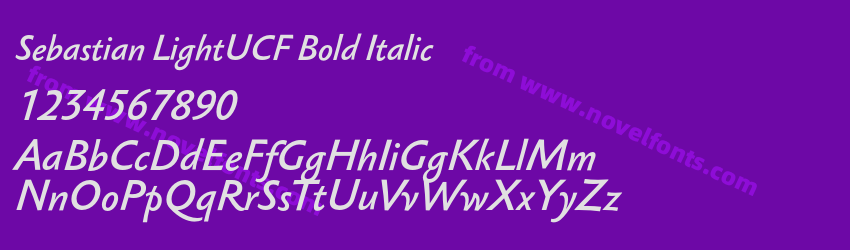 Sebastian LightUCF Bold ItalicPreview