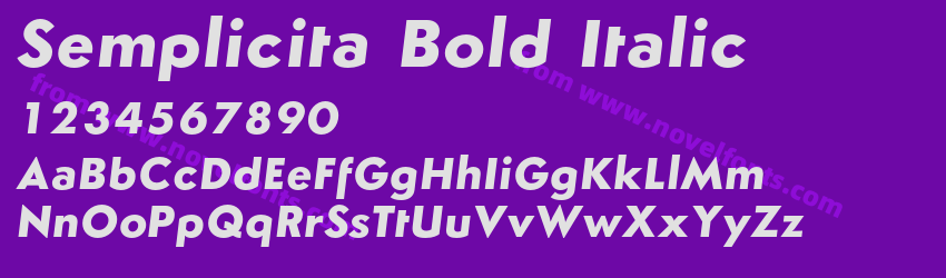 Semplicita Bold ItalicPreview