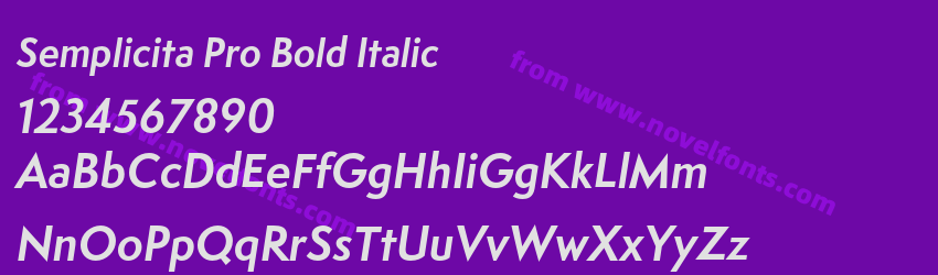 Semplicita Pro Bold ItalicPreview