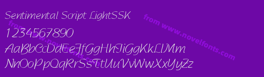 Sentimental Script LightSSKPreview