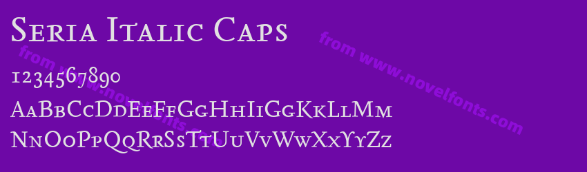 Seria Italic CapsPreview