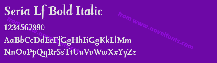 Seria Lf Bold ItalicPreview