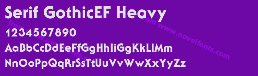 Serif GothicEF HeavyPreview